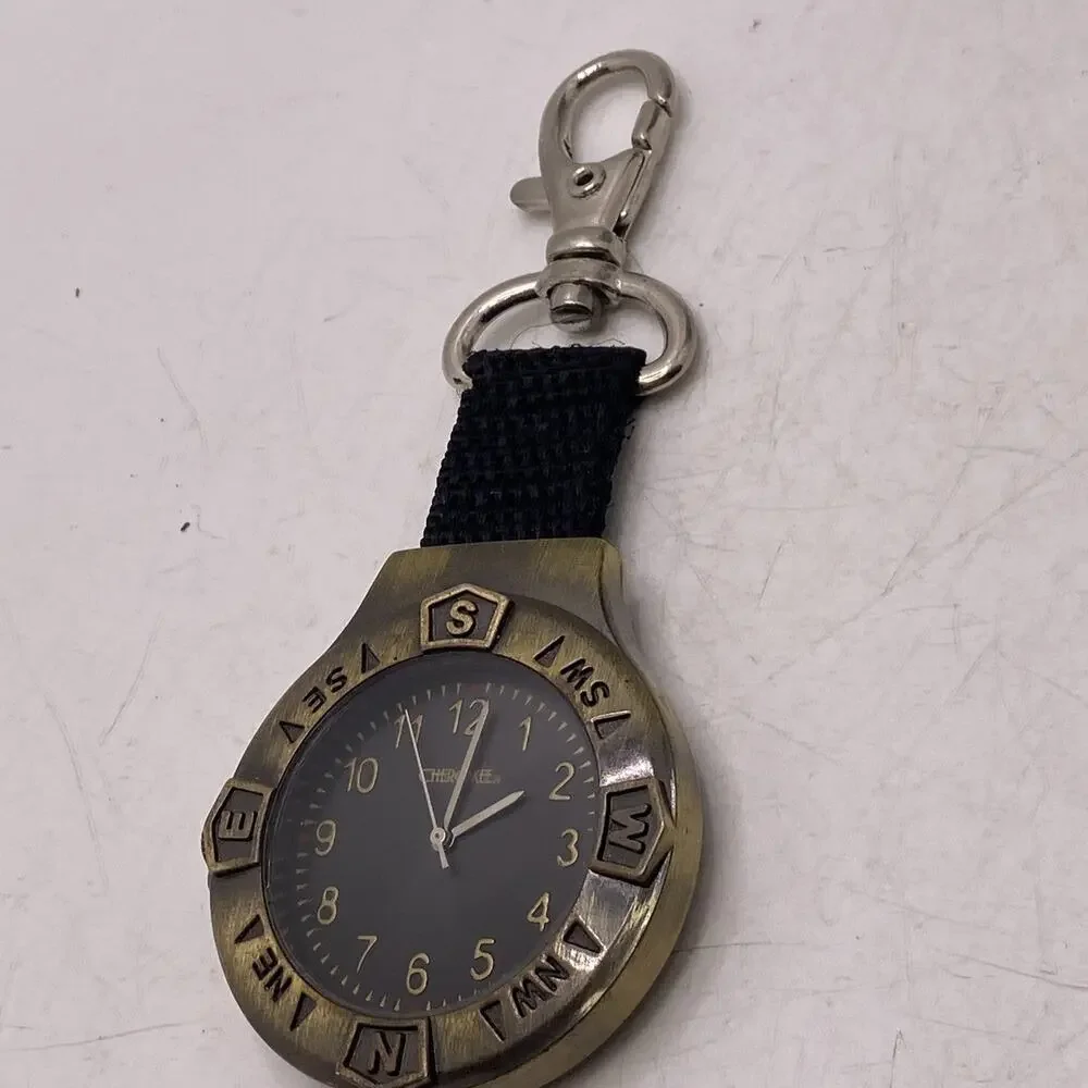 Cherokee Camping Clip Watch Works New Battery